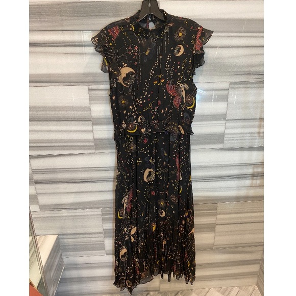 Zara moon and astrology print dress - Picture 2 of 6